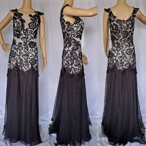 🔥Black embroidery evening gown